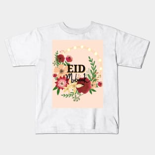 Eid Mubarak Greetings Kids T-Shirt